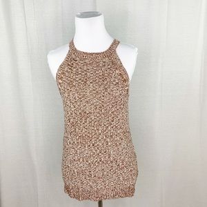 Mossimo rust marled knit sweater tank NWT